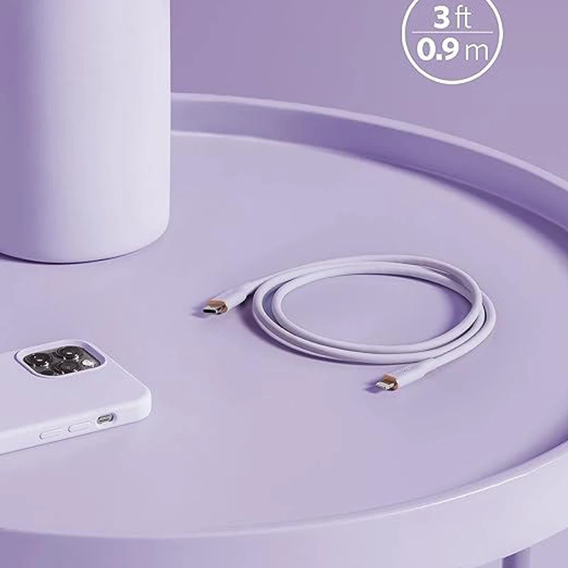 Anker PowerLine III Flow C to L Cable- Purple - Image 3