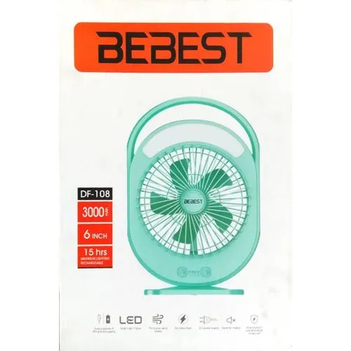 BEBEST Portable & Rechargeable DC Fan With Light-DF-108