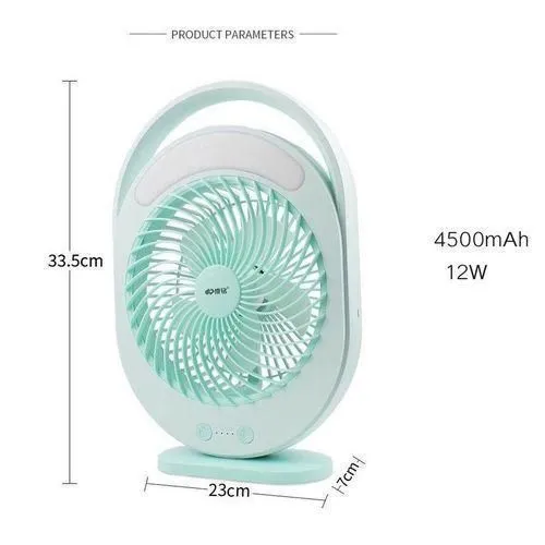 BEBEST Portable & Rechargeable DC Fan With Light-DF-108
