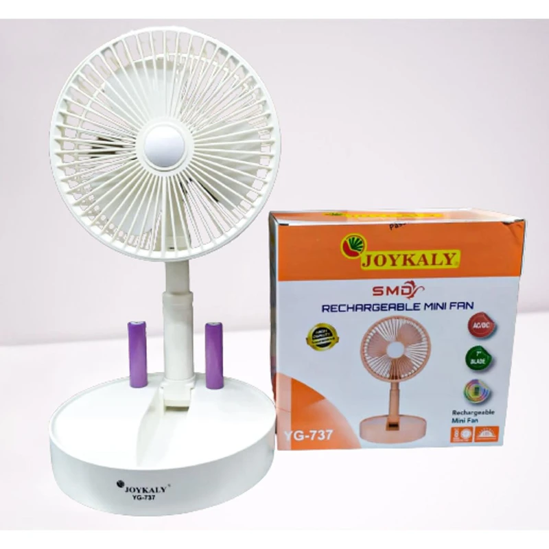 Portable Fan AC/DC Rechargeable Mini Table Fan JOYKALI YG-737