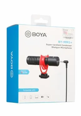 Boya BY-MM1 plus Super-Cardioid Condenser Shotgun Microphone
