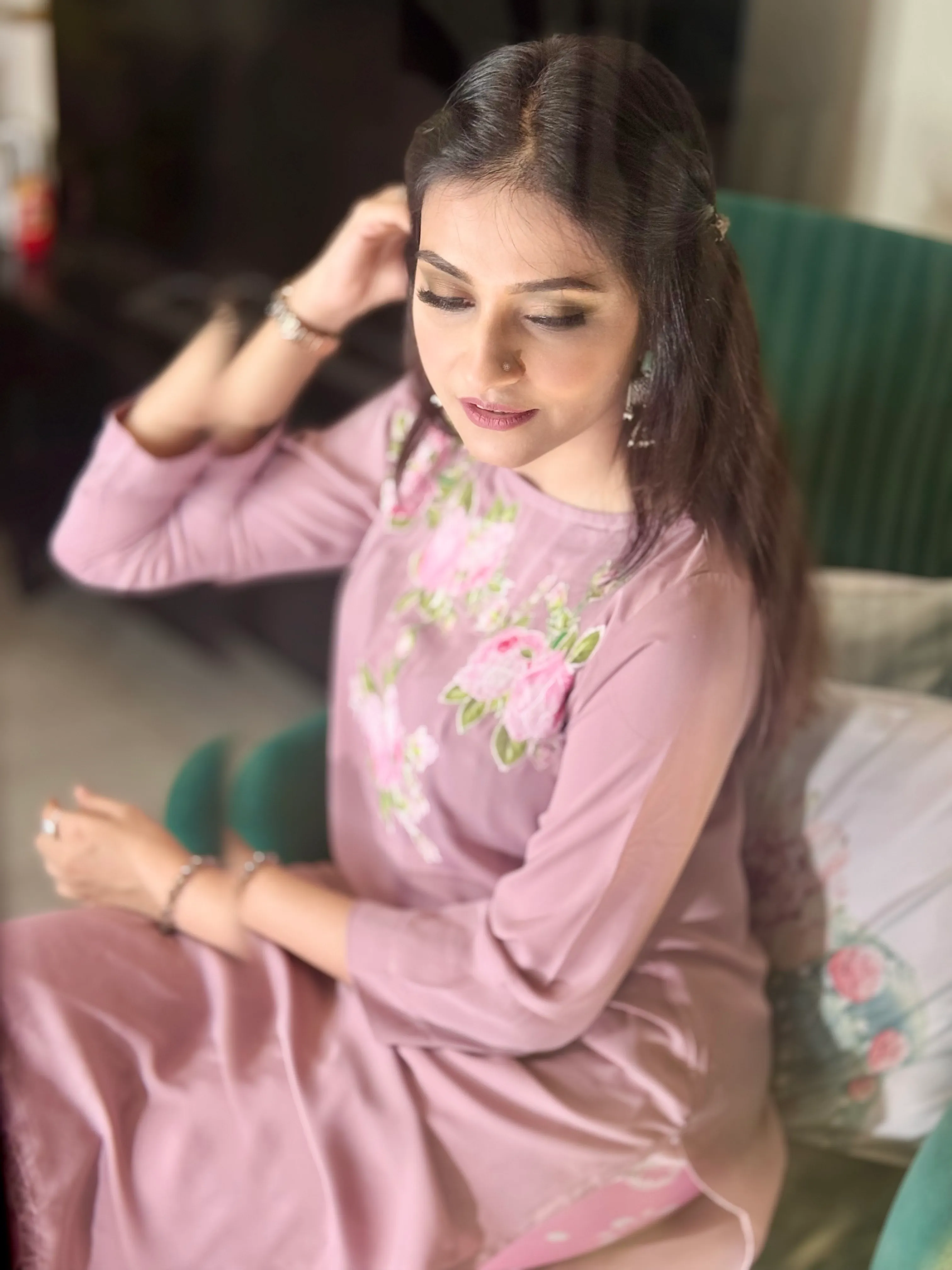 Rose Aplic Kurti