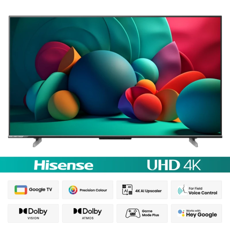 Hisense (43A6F3) 43 Inch Bezelless 4K UHD Smart LED Google TV
