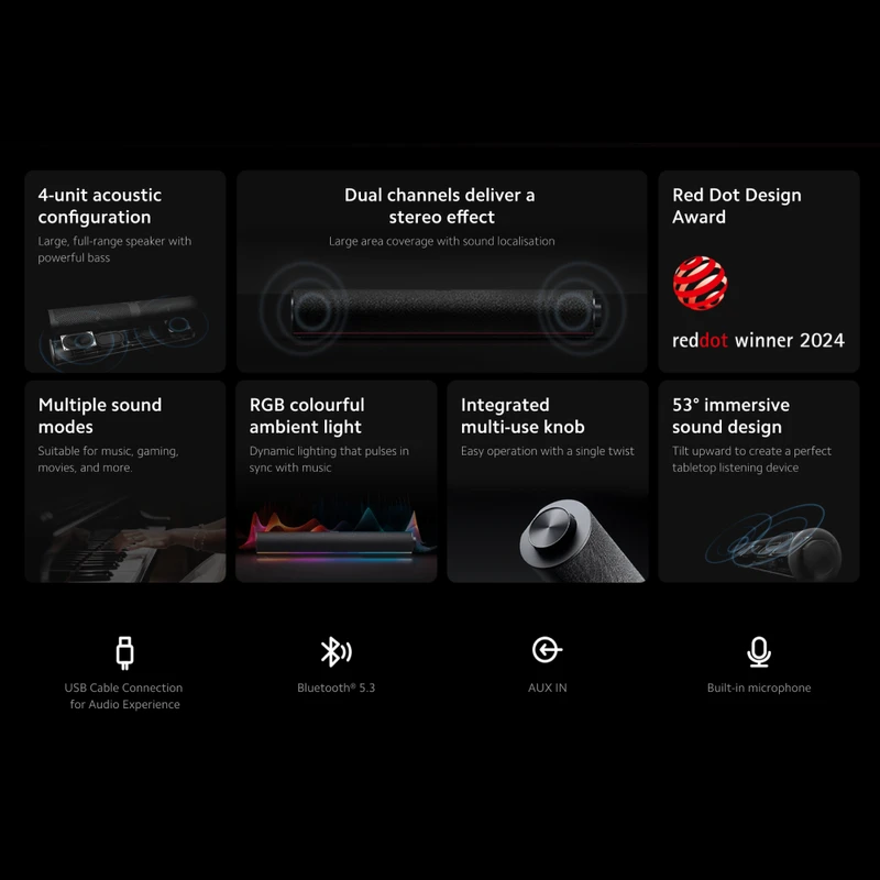 Xiaomi Dual Stereo Desktop Bluetooth Speaker RGB - Image 7