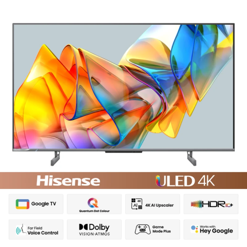 Hisense (43U6F3) 43 Inch Quantum Dot 4K ULED Smart Google TV