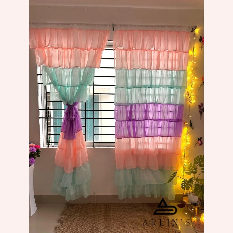 Ruffle Curtain candy shades