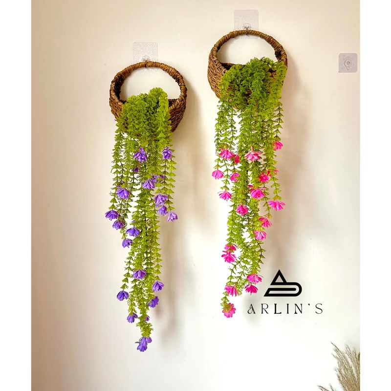 lily vine & see grass flower bucket 4 pcs set combo