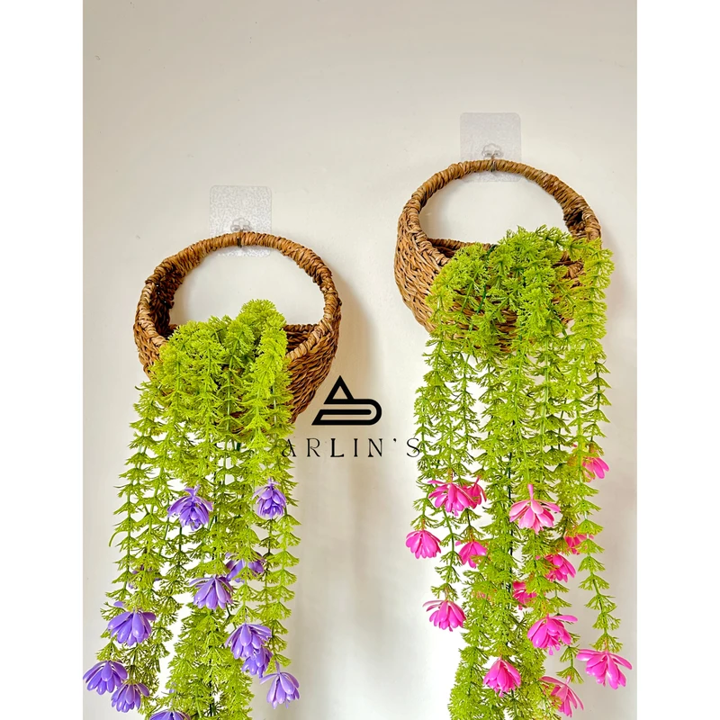 lily vine & see grass flower bucket 4 pcs set combo