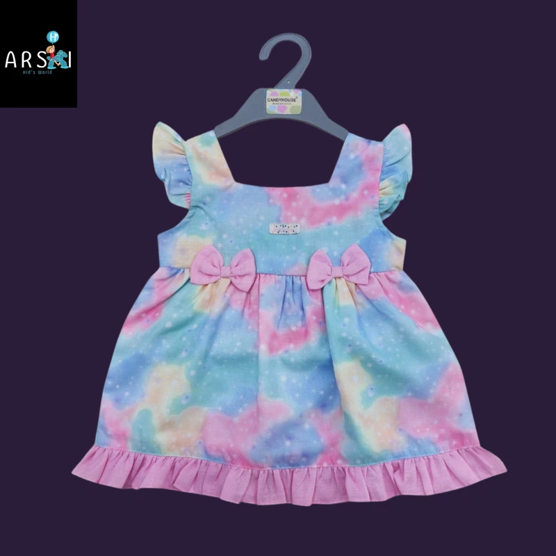 Girls Cute Character Dress Set | Bunny, Bee & Pastel Rainbow Frocks with Fun Prints and Ruffles