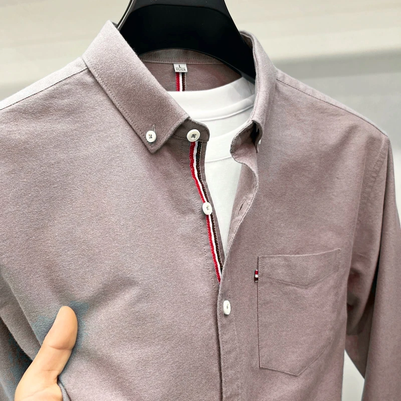 Pink Color Premium Full Sleeve Shirt For Men's ART-192 - Image 4