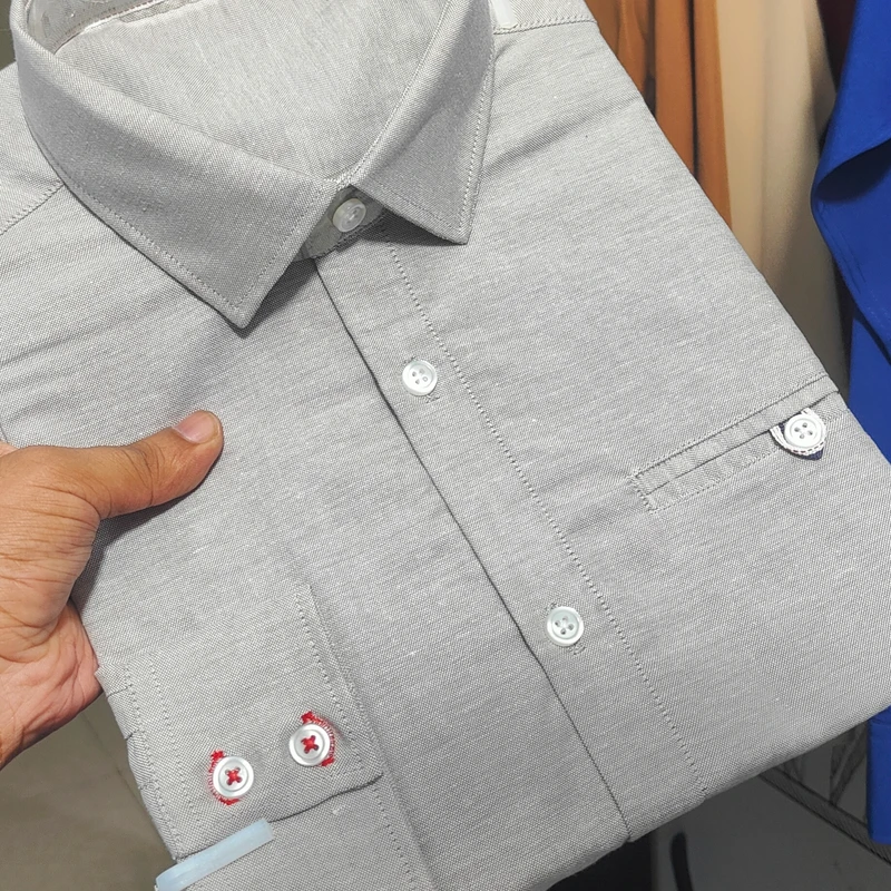 Light Ash/Gray color premium shirt for men ART-146 - Image 6