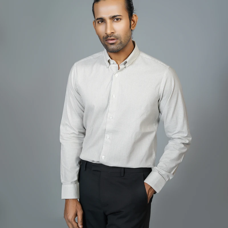 Formal stripes shirt J2 ART-S216 - Image 3