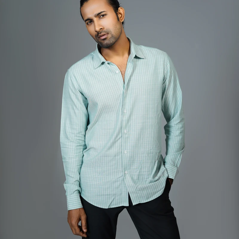 Formal stripes shirt J2 ART-S219 - Image 3