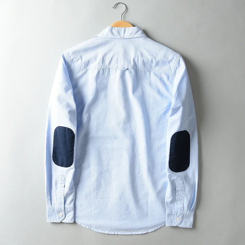 Sky blue color Oxford cotton full sleeve shirt ART-182 - Image 3