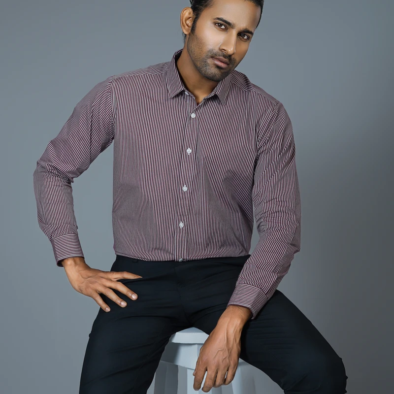 Formal checked shirt J2 ART-C210 - Image 3