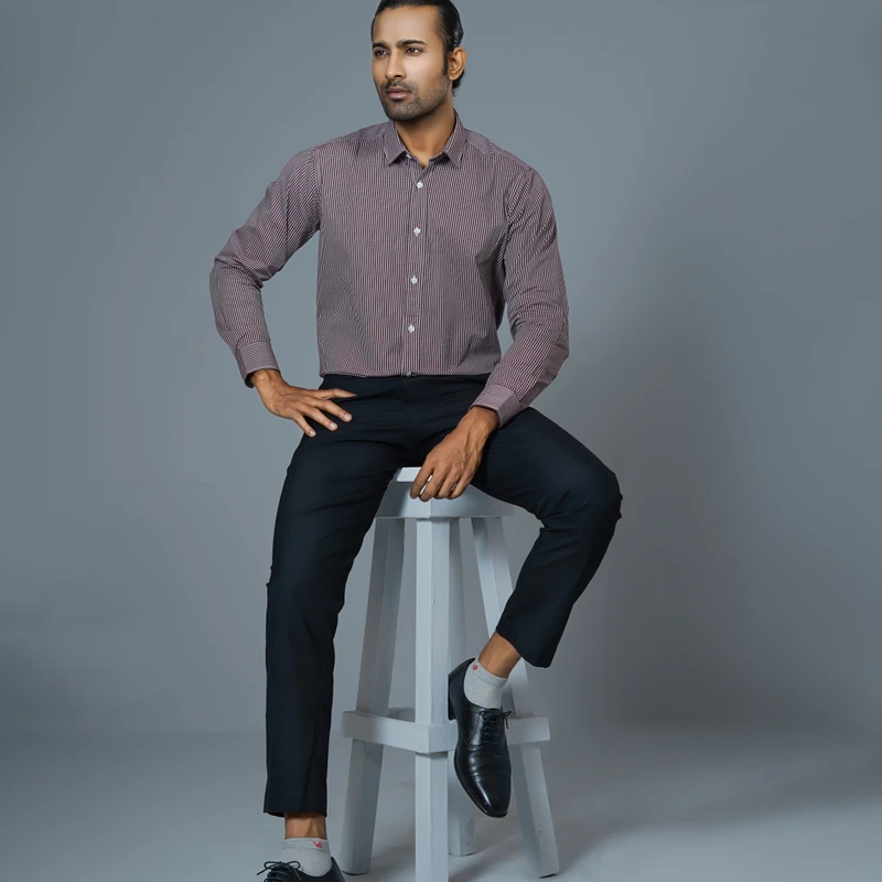 Formal checked shirt J2 ART-C210 - Image 4