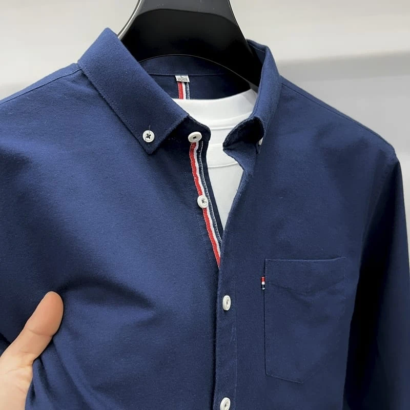 Navy Blue color shirt premium shirt for men's ART-185 - Image 4