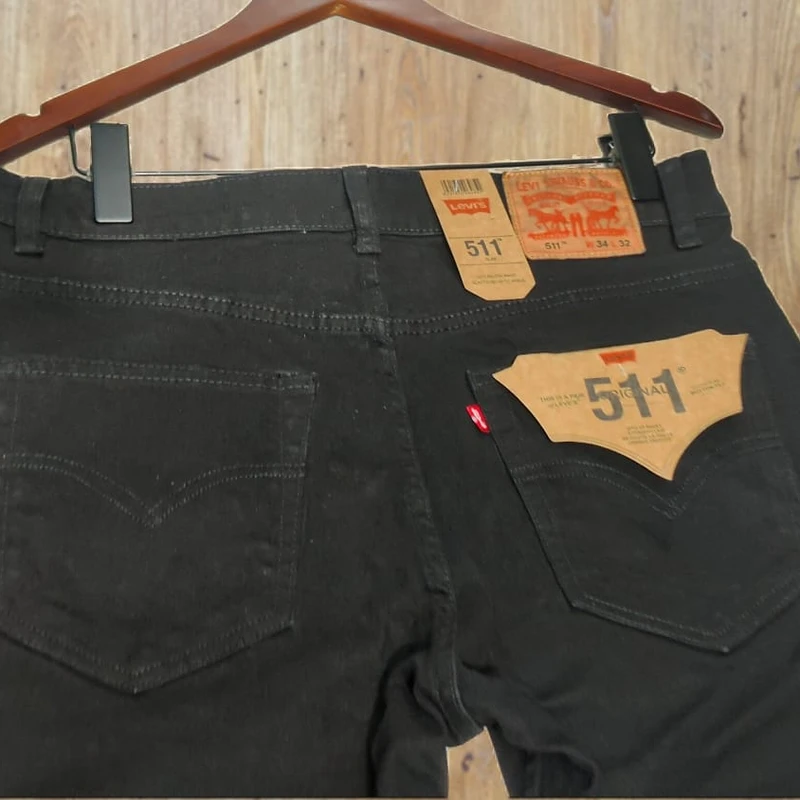Z black levis Denim cotton stretchable pant RKD-27 - Image 3