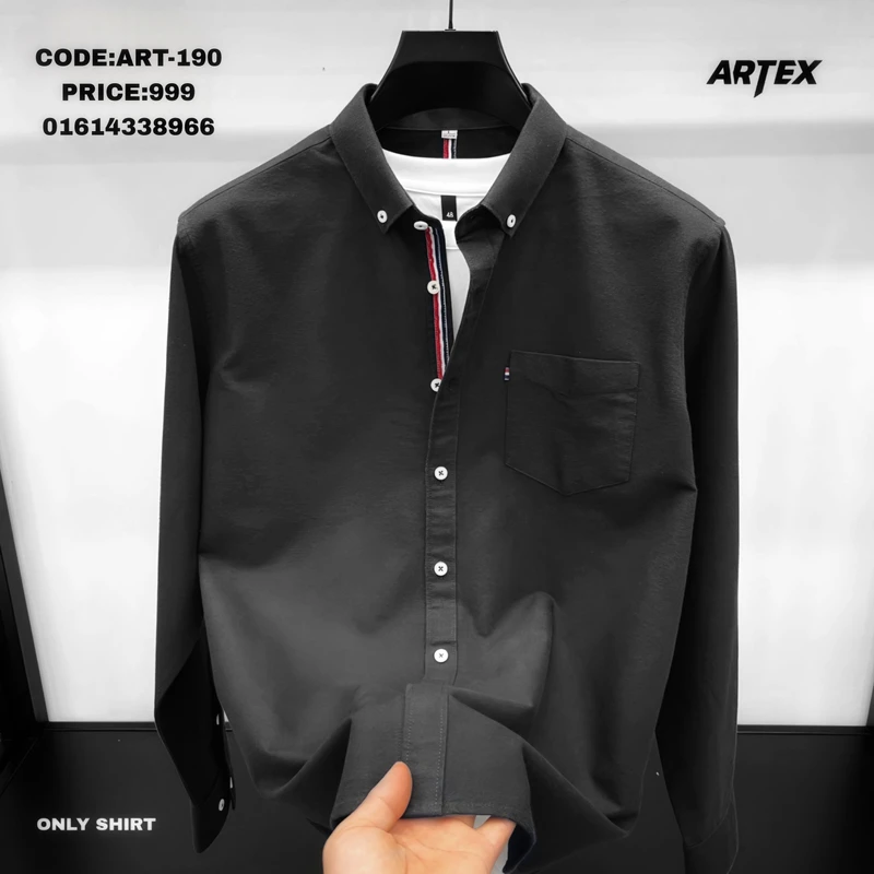 Black color premium shirt for men's ART-190