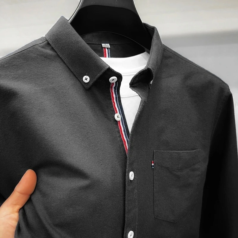 Black color premium shirt for men's ART-190 - Image 3