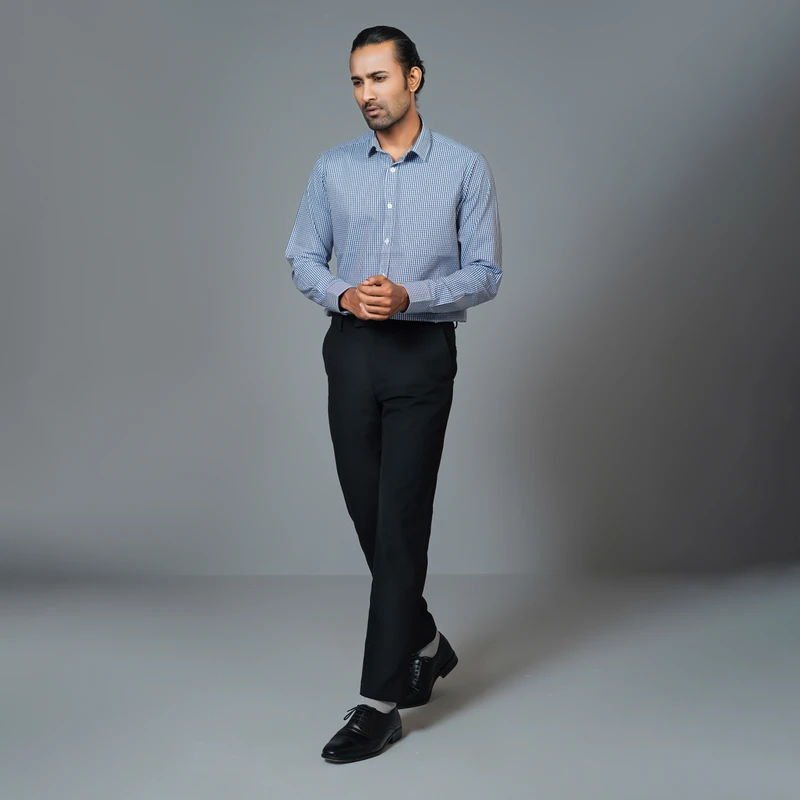 Formal checked shirt J ART-C211 - Image 4