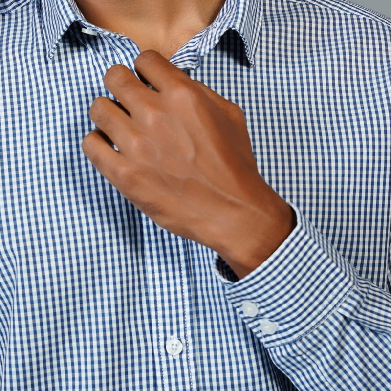 Formal checked shirt J ART-C211 - Image 3