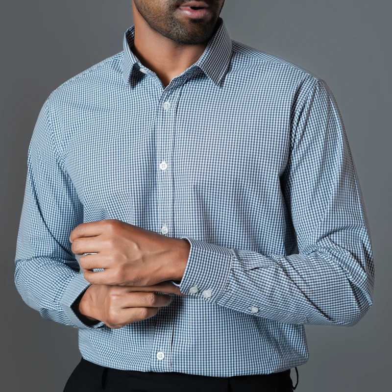 Formal checked shirt J ART-C211 - Image 6