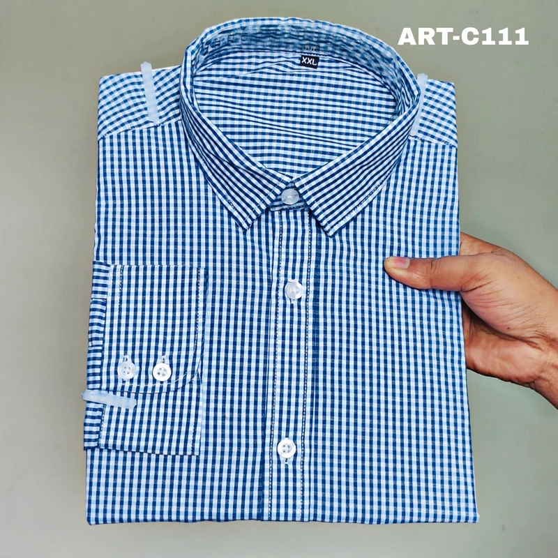 Formal checked shirt J ART-C211 - Image 7