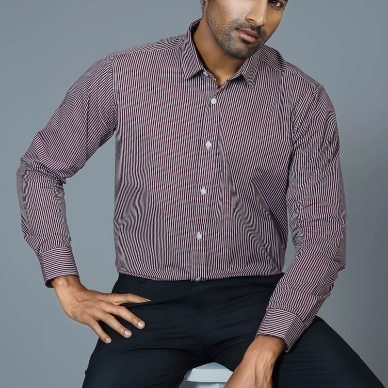 Formal checked shirt J ART-C210