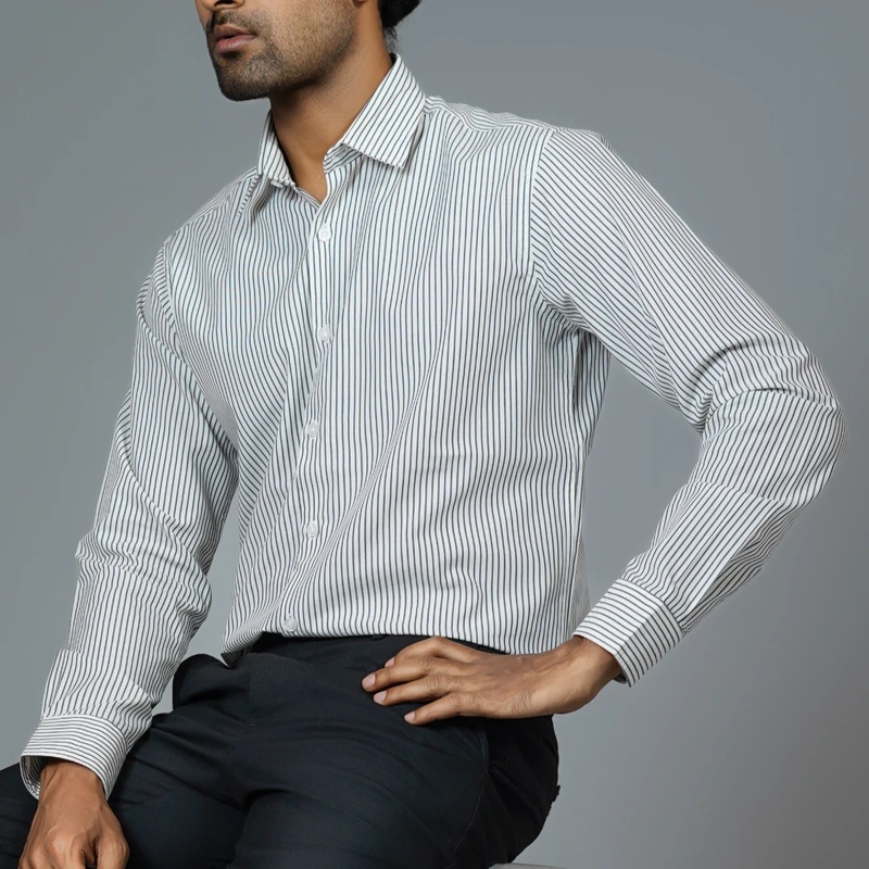 Formal stripes shirt J ART-S220 - Image 4