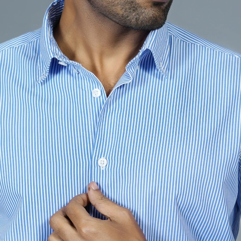 Formal stripes shirt J ART-S215 - Image 3