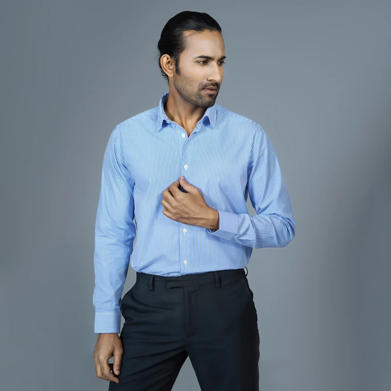 Formal stripes shirt J ART-S215 - Image 5