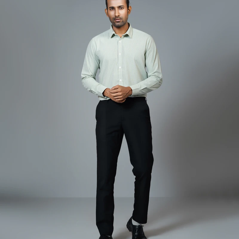 Formal checked shirt J ART-C213 - Image 4