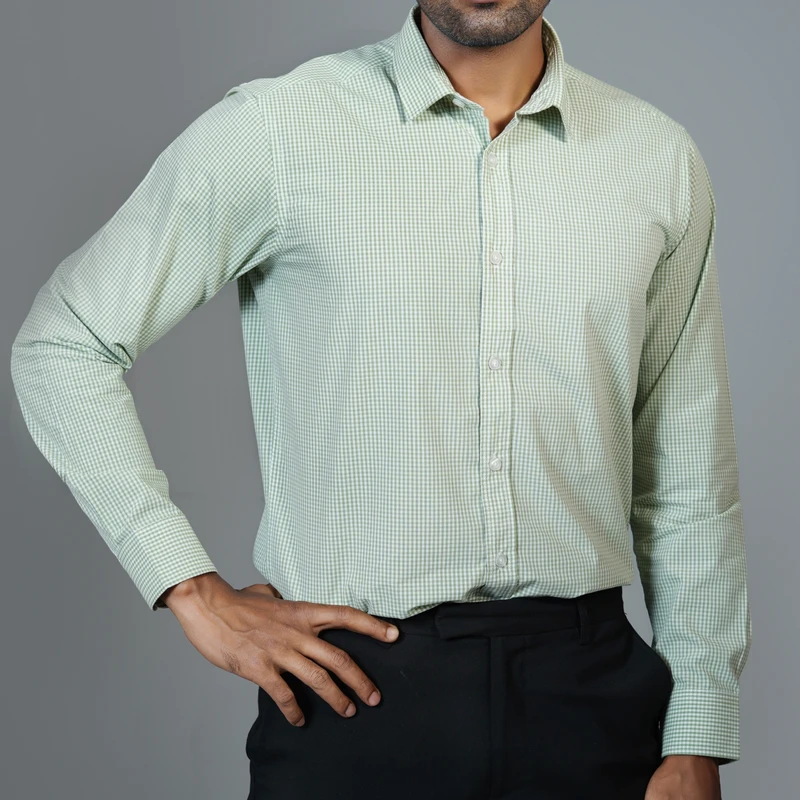 Formal checked shirt J ART-C213 - Image 3