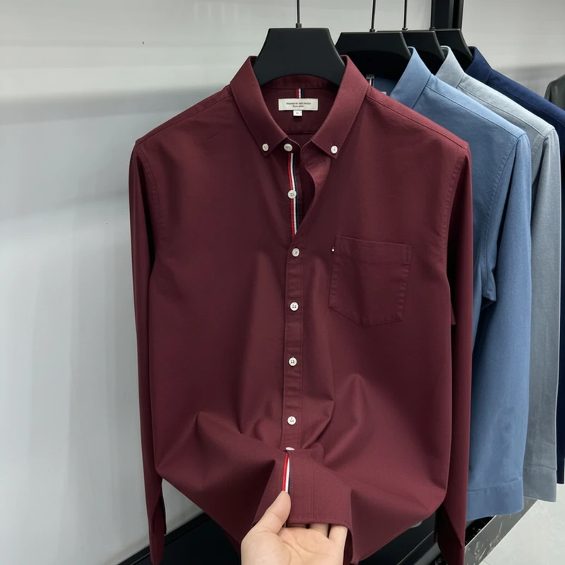 Maroon Color Premium Full Sleeve Shirt For Men's ART-193