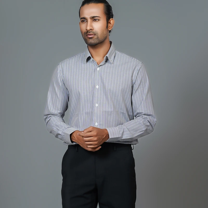 Formal stripes shirt J2 ART-S217 - Image 5