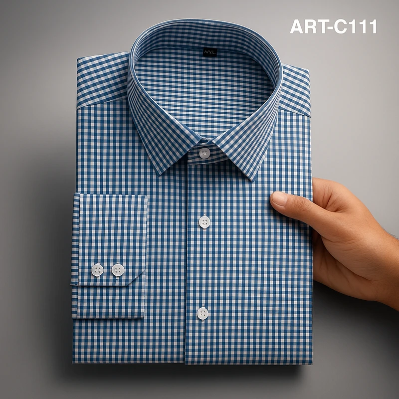 Formal checked shirt J2 ART-C211