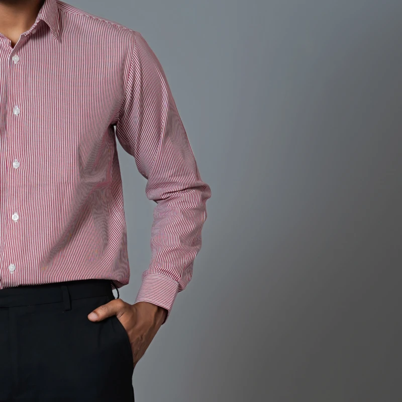 Formal stripes shirt J ART-S214 - Image 3