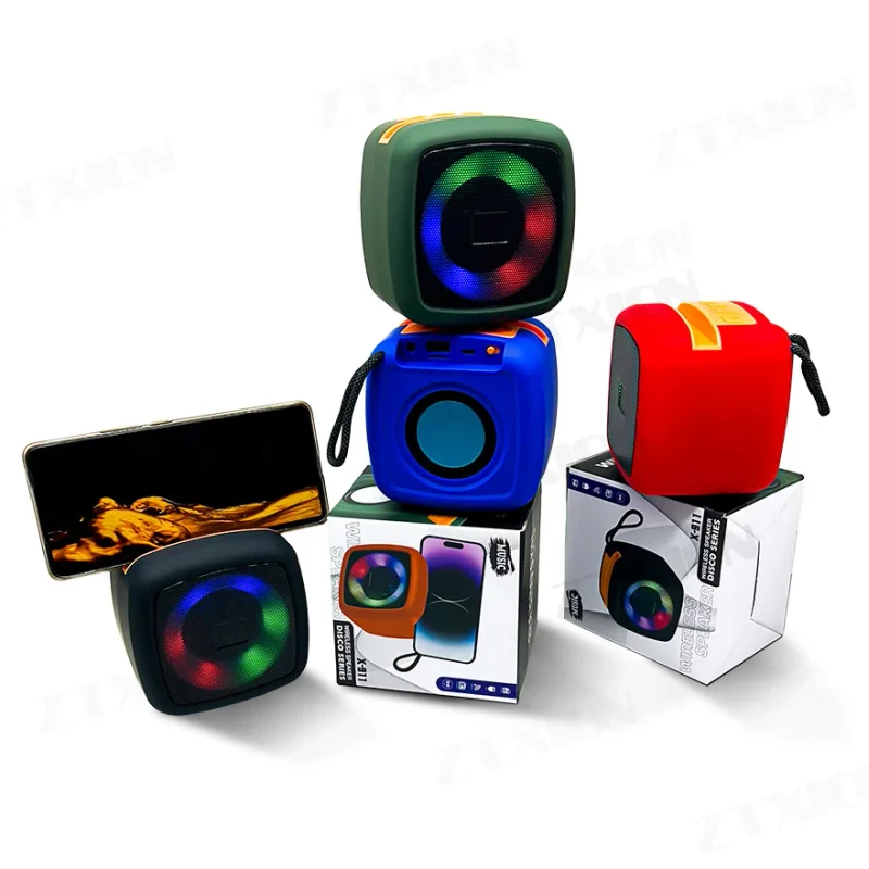 X911 Wireless Speaker Bluetooth Speakers LED Lights Wireless Speaker Outdoor Speaker