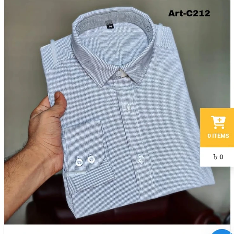 Formal checked shirt J ART-C212 - Image 6