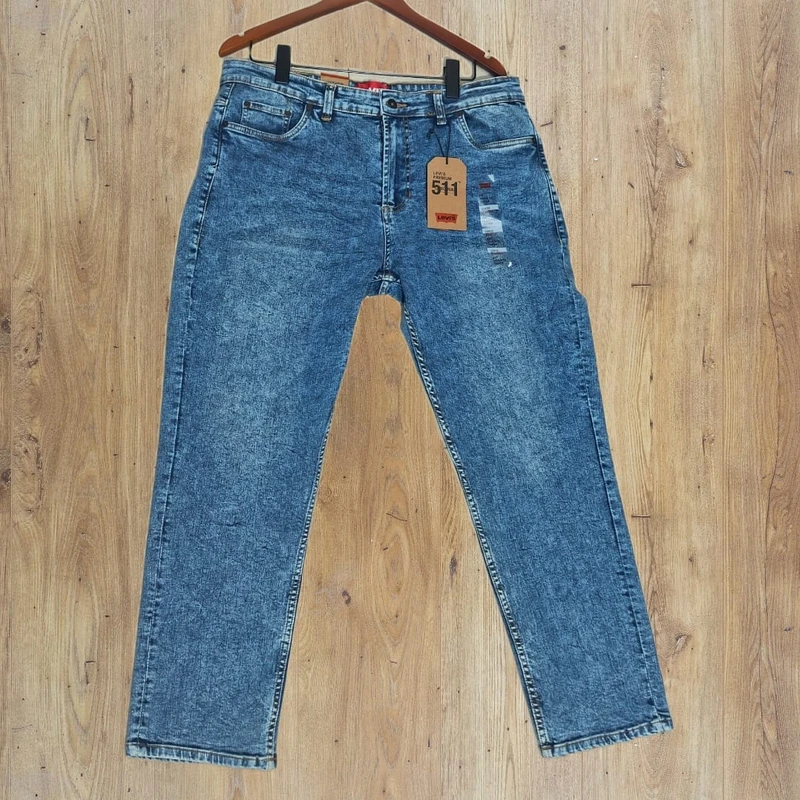 Sky blue acid wash levis Denim cotton stretchable pant RKD-28