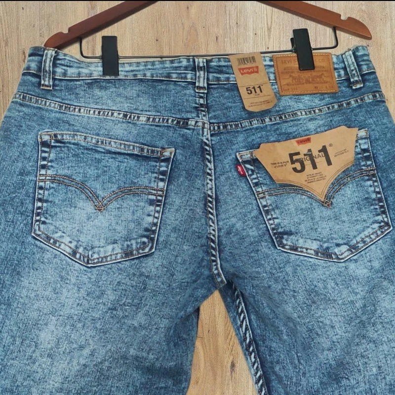 Sky blue acid wash levis Denim cotton stretchable pant RKD-28 - Image 3