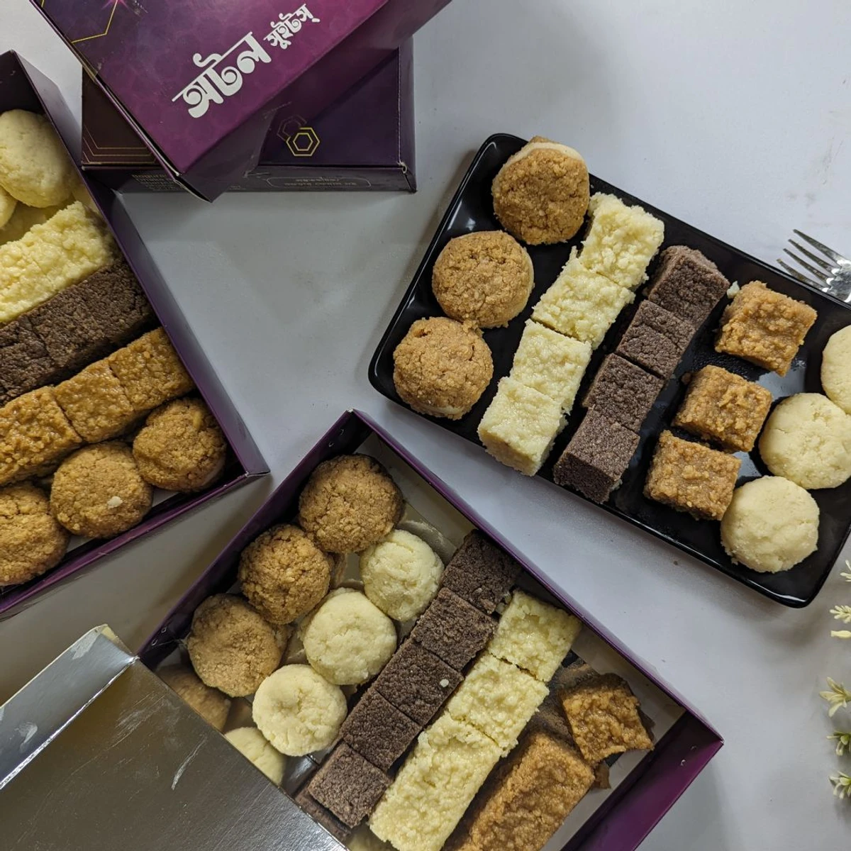 ছানার কম্বো সন্দেশ (Chhanar Sondesh Kombo)