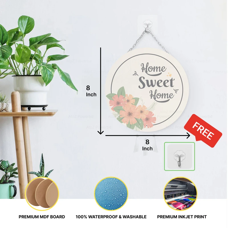 Orange Queen Home Sweet Home (Wall Hanging)