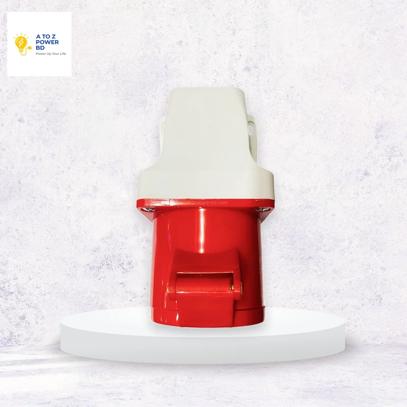 4 pin Male-Female Wall Type Socket (Red) - Thumbnail 4