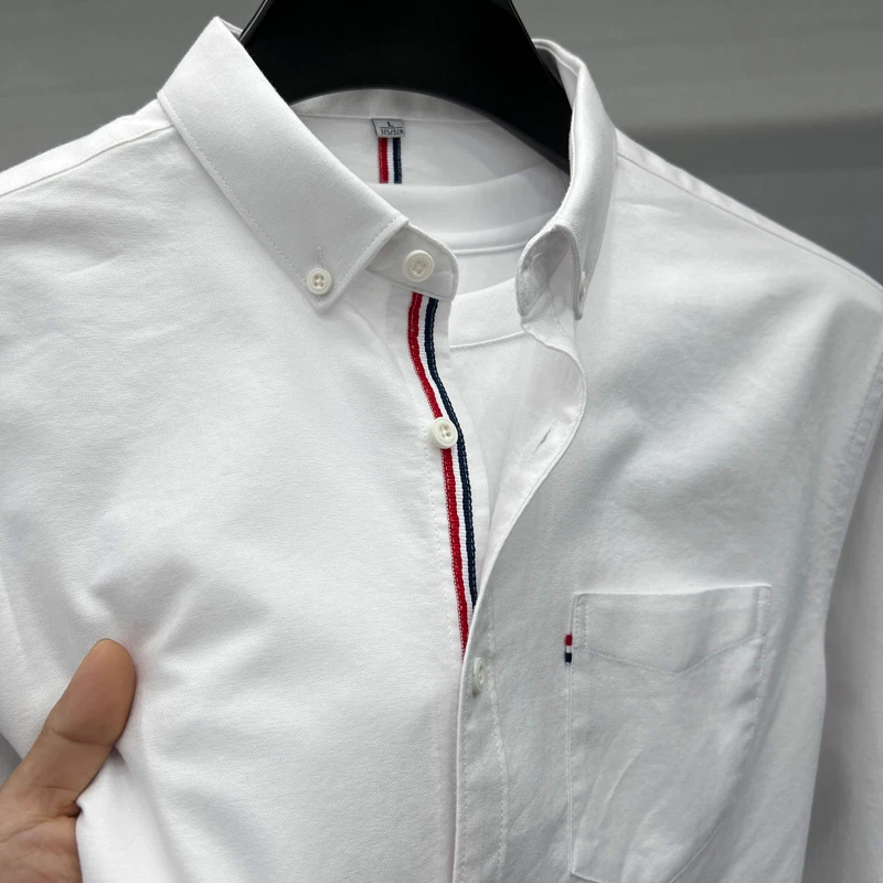 White color premium shirt for men's AF-187 - Image 3