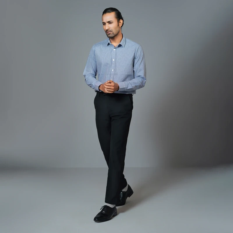 Formal checked shirt J ART-C211