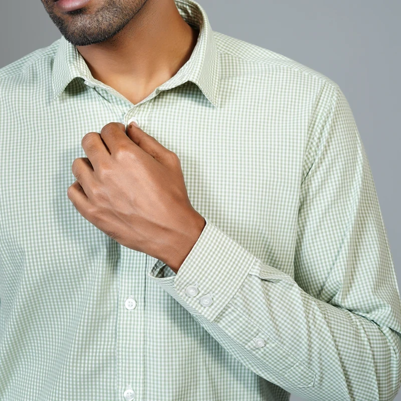 Formal checked shirt J ART-C213