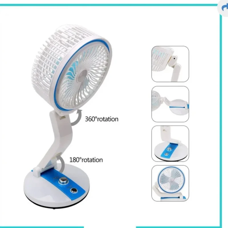 LR Rechargeable Folding LED Fan Light