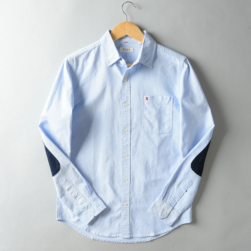 Sky blue color Oxford cotton full sleeve shirt AF-182